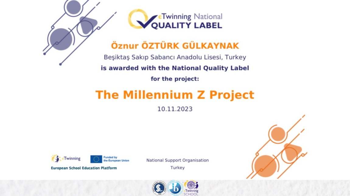 e-Twinning National Quality Label (Ulusal Kalite) Ödülümüz